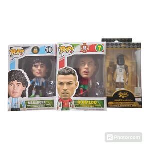 Funko + Pop Bundle James Harden NBA Brooklyn Ronaldo Portugal Maradona Argentina
